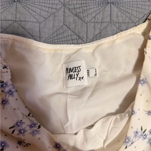 Princess Polly Hera Maxi Dress White Floral Sz 0 - Picture 7 of 10